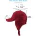 Gisdanchz Wool Baseball Hat with Ear Flaps | Red Winter Cap for Men & Women | Size 7-7 1/2 - Buy Online on GoSupps.com