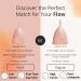 Reusable Menstrual Cup with Applicator - 100% Medical Grade Silicone for Easy Insertion & 12 Hour Wear (Small - Buy Online on GoSupps.com