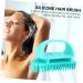 Collbath 2-in-1 Silicone Shampoo Brush for Women - Scalp Massager & Hair Cleaning Tool - Blue 10.5x7x5.5cm - Ideal for Adult Hair Care - Buy Online on GoSupps.com