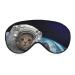 Astronaut Cat Sleep Mask Eye Cover for Sleeping Blindfold with Adjustable Strap Blocks Light Night Travel Nap for Men Women