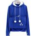 Shop Dresswel Women s Hooded Sweater with Dog Bag - Cozy Cat Sweatshirt for Autumn Winter Dark Blue - Buy Online on GoSupps.com