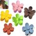 Felico Hair Clips  6 PCS Hair Claw Clips  Flower Big Hair Clips for Women  Daisy Plastic Matte Non Slip Strong Hold Jaw Clamps Barrettes Hair Accessories for Thick Hair Women Girls