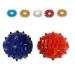 Accupressure Sujok Ball Energy Plastic (2pc) Sujok Ring (5pc) Multicolour