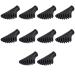 Crestgolf 6/10 piece Nordic walking pads for asphalt trekkingstock rubber pussy for asphalt and stone trekking sticks 10-part set in black
