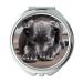 Mirror Compact Mirror Pet Dog Puppy Shy Cute Sleepy Canine Animal Pocket Mirror portable mirror