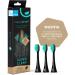 Happybrush Sustainable Electric Toothbrush Brush Heads Eco VIBE 3 - Black/Mint | 3x3 Pack | Eco-Friendly Oral Care - Buy Online on GoSupps.com