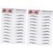 FOMIYES 4 Pcs 3d Eyebrow Stickers False Eyebrows Spray Talcum Imitation Eyebrow Template Eyebrow Trimming 6d 1 count (Pack of 1) Blackx2pcs - Buy Online on GoSupps.com