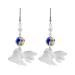 Feylie goldfish dangling earrings cute drop earrings trendy goldfish drop earrings acrylic material suitable for students and office professionals
