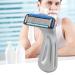 Premium Waterproof Manual Razor for Men - Portable Precise 6-Blade Shaver with Removable Quick Cutter (Matt Silver) - Buy Online on GoSupps.com