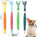 360 Dog Toothbrush Set - 4 Triple Head Toothbrushes for Deep Pet Dental Care | International Shipping - Buy Online on GoSupps.com