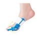 Ashomie All New Generation Bunion Corrector for Women&Men Toe Separator & Straightener for Bunion Pain Relief- Big Toe Spacer Brace Don't wear Shoes (Blue 1PC)