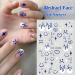 Adhesive Decals Klein Blue DIY Manicure Nail Sticker Nail Art Deco Fire Flame Abstract Face - Buy Online on GoSupps.com
