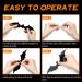 Kidtion 96 PCS Halloween 3D Bats 2021 - Upgraded Realistic PVC Bat Wall Stickers Decals - Indoor DIY Party Decorations - Scary Black Bat Sticker - 5 Sizes - Halloween Party Supplies - Buy Online on GoSupps.com