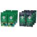 STARBUCKS Single-Origin Colombia Medium Roast Ground Coffee 200 g (Pack of 6) & Espresso Roast Dark Roast Whole Bean Coffee 200g (Pack of 6)