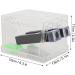Cricket Keeper with Tubes Durable Acrylic Cricket Feeding Tank Box Portable Easy To Clean Cricket Care Kit for Observation Insect Breeding(L) - Buy Online on GoSupps.com