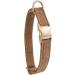 YUDOTE Ultra-Soft Natural Cotton Dog Collar for Medium Dogs - Sensitive Skin Friendly - Brown M (1 Pack) - Buy Online on GoSupps.com