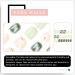 Green Halo Camellia Press on Nails - 24 Pcs Full Cover False Nails with Floral Design for Women - Buy Online on GoSupps.com