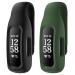 EEweca 2-Pack Clip Case Accessory for Fitbit Inspire 3/Inspire 2, Black+Blackish Green (not for Inspire, Inspire hr, ace 2)