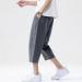 CEWIFO Men's Jogging Pants - Comfortable Casual Linen & Cotton Shorts | Summer Wear | Size XL Dark Gray - Buy Online on GoSupps.com