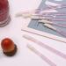 Elisel 100 Pcs Disposable Crystal Lip Brushes with Container - Pink Lipstick Lip Gloss Wands Applicator Tool Kit - Buy Online on GoSupps.com