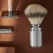 MHLE Traditional Silvertip Badger Shaving Brush with Chrome Plated Stainless Steel Handle - Buy Online on GoSupps.com