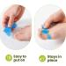 Bukihome Toe Separators - 4 Pair Soft Gel Toe Spacers for Bunions Plantar Fasciitis Relief | Therapeutic Foot Pain Solution for Women & Men (Blue Medium - Buy Online on GoSupps.com