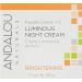 Andalou Naturals Purple Carrot + C Luminous Night Cream 1.7 oz - Brightening Skin Treatment - Buy Online on GoSupps.com