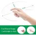 2PCS Clear Acrylic Paint Palette Set - 12 x 8 inches Oval Tray for Oil, Watercolor, Crafts - Easy Clean Non-Stick Artist Pallet with Thumb Hole - Buy Online on GoSupps.com