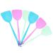 BAMFY Fly Swatter for Indoors 6 Pcs Manual Fly Swatters Plastic Fly Swat Set Heavy Duty with Long Handle Fly Swatters for Kitchen Home