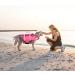 Emust Adjustable Dog Life Jacket - Pink Mermaid for Small/Medium/Large Dogs | Water Safety Vest with Rescue Handle for Swimming Pool - Buy Online on GoSupps.com