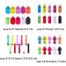 dijiusidy Key Chain Thoughtful Design Flip Caps Reusable Refillable Useful Bottle Holder Assorted Colors Portable Holders Straw Yellow XY Straw Yellow XY - Buy Online on GoSupps.com
