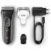 Braun Series 3 ProSkin 3000s Electric Shaver - Black | Rechargeable & International Shipping Available - Buy Online on GoSupps.com