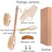 Spclsim Bath Brush Set - Body Exfoliating & Back Cleaning Scrubber with Long Wooden Handle - Buy Online on GoSupps.com