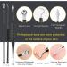 10pcs Pimple Popper Tool Kit Stainless Steel Blackhead Remover Tool Comedones Extractor for Forehead Facial Nose Lightweight Acne Needle Tool with Metal Case(black) - Buy Online on GoSupps.com