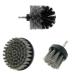 3-Piece Cleaning Brush ower Crevice Brush Kit Great for Car Carpet Floor Bathroom Toilet Kitchen Ceramic Surface. Green Blue White Black Yellow Grey Red. (Grey)