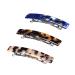 Tshaoun 3 piece of hair clip French vintage hair accessories for women girls classic hair clips for fine hair and medium thick hair rectangle tortoisy French style hair clip (3PCs)