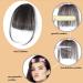 KALOR Pony Extension Real Hair Black Hairpiece Hair Extensions 100% Human Hair Natural Hairpiece Clip in Pony Real Hair Air Light Bangs for Women Clip in Hair Extension (Black) - Buy Online on GoSupps.com