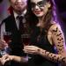 PADOUN Halloween Temporary Tattoos - 6-Sheet Black Bats Skull Stickers for Kids & Adults | Realistic Witch Makeup & Halloween Party Favors - Buy Online on GoSupps.com