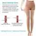 Medical Compression Tights for Varicose Veins & Edema - 20-30 mmHg Footless Beige X-Large | Graded Compression Stockings - Buy Online on GoSupps.com