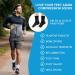 ACWOO Plantar Fasciitis Ankle Compression Socks 4 Pairs | Pain Relief for Men & Women | Breathable Support Brace for Neuropathy, Running, Flying | Anti-Slip, Wide Calf | S/M Black+White - Buy Online on GoSupps.com