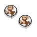Cute Monkey Print Printed Mini Round Pill Box Pill Box 3 Compartment Medicine Pill Case Pill Organizer Travel Pillbox Portable Pill Box for Pocket Home Office Use
