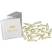 HAARallerliebst hair clips (20 pieces | shimmering gold | 5 cm) including box for storage (box colour: white)