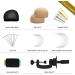 Wan&Bang 21-23 Inch Wig Head with Stand for Making Wigs - Mannequin Head Stand with Cork Canvas Head, Wig Cap, T-Pins, and Sewing Thread Included - Buy Online on GoSupps.com