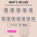 Buy Short Square Press on Nails - Chrome Nude Pink Full Cover Rhinestone Glitter Designs | Shop Cute Acrylic Nails for Women Online - Buy Online on GoSupps.com