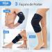 Hilph Big Knee Cooling Cuff & Pad | Optimal Cooling Compress for Knee Replacement & Swelling Relief - Black - Buy Online on GoSupps.com