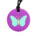 Buy 2Pcs Sensory Chew Necklace for Toddlers | Silicone Teething Relief Toy - Purple - Buy Online on GoSupps.com