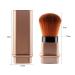 RN BEAUTY Retractable Kabuki Makeup Brushes - Golden | Professional Mineral Blending Buffing Brush with Cover - Buy Online on GoSupps.com