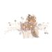 Hair Comb Bridesmaid Hear Decoration Flower Clips Wedding Hair Accessories Birthday Headpiece Hair Styling Accessories Bride Hair Accessory Tiara Miss Headgear Alloy Princess