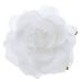 Lurrose Dual-use Large Rose Hair Clip Brooch Charm Accessories for Women (White)