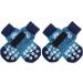 Expawlora on both sides of the non -side dog socks - soft and breathable paw protection for all dogs with adjustable straps good traction control for interior on the wooden floor blue S small (4 count) blue